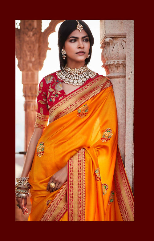 Haldi Special Traditional Designer Saree