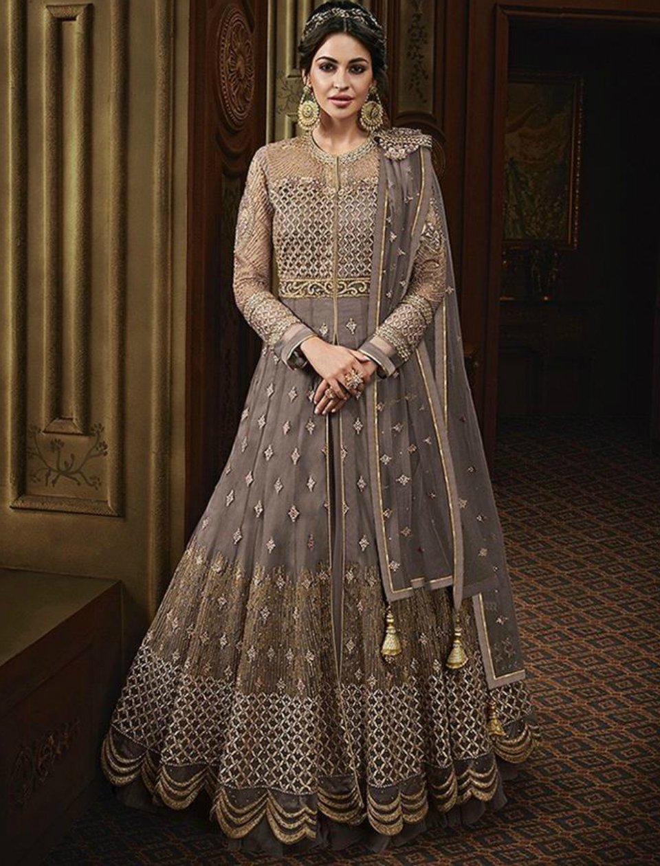 indo western gown party wear