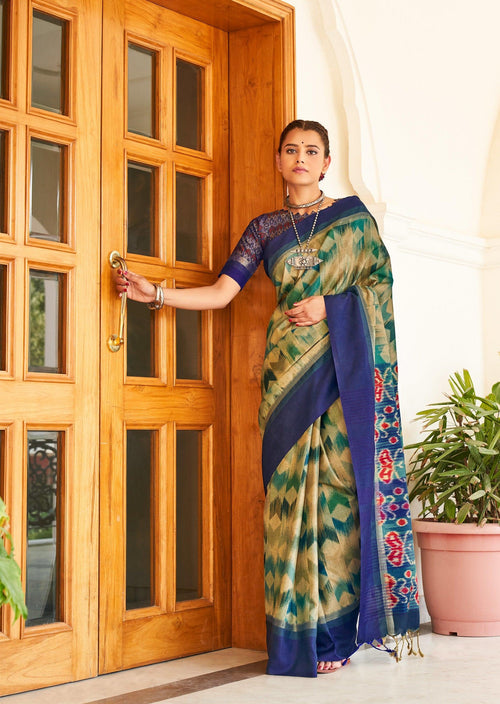 Daily Functions Wear Pochampally Silk Saree