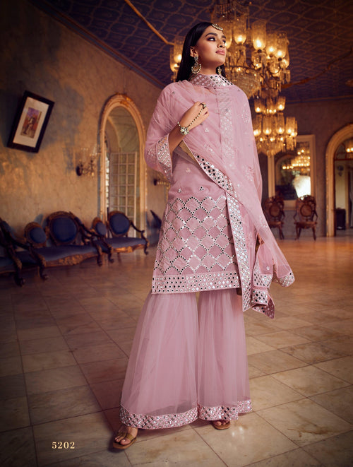 Afternoon Party Wear Designer Sharara Suit