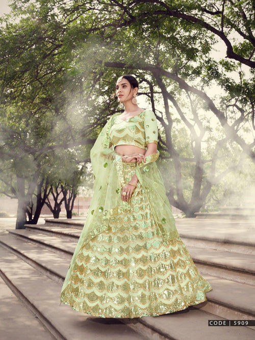 Mehndi Special Designer Party Wear Lehenga Choli