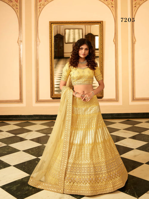 Haldi Party Wear Designer Lehenga Choli