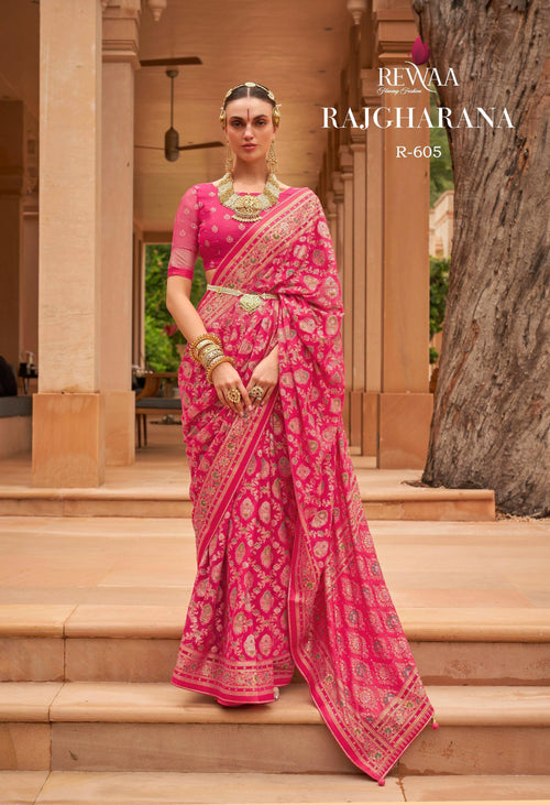 Bridal Wear Ethnic Weaving Sari