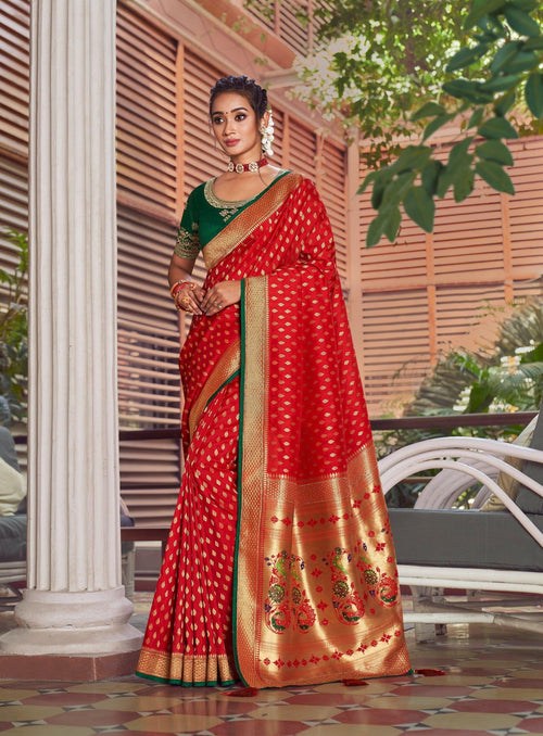 Marriage Wear Jacquard Silk Saree