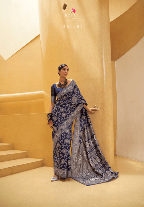 Bachelorette Party Wear Chikankari Lakhnawi Saree