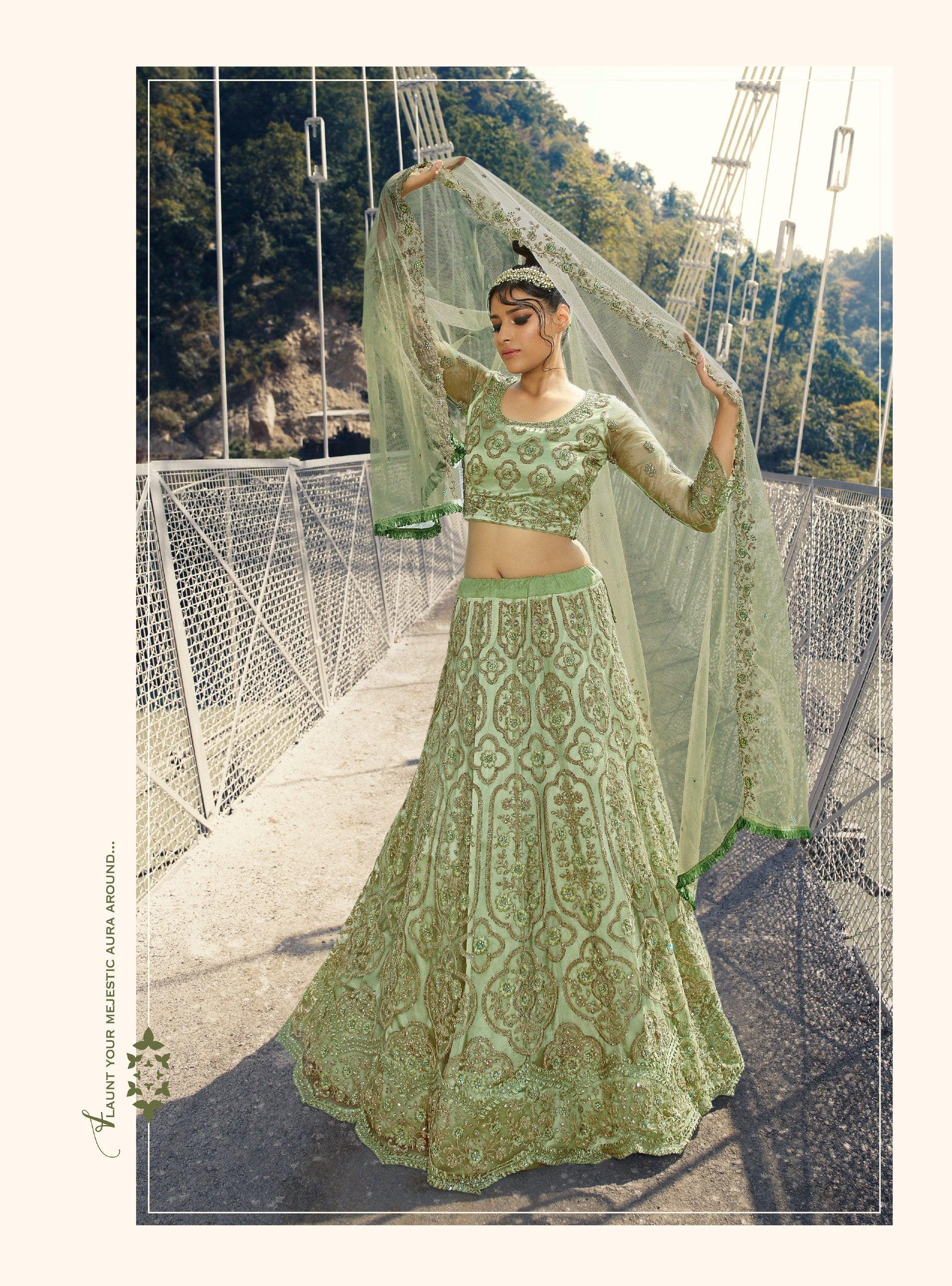 Designer Party Shaadi Wear Lengha Choli | Wedding Indian Dress