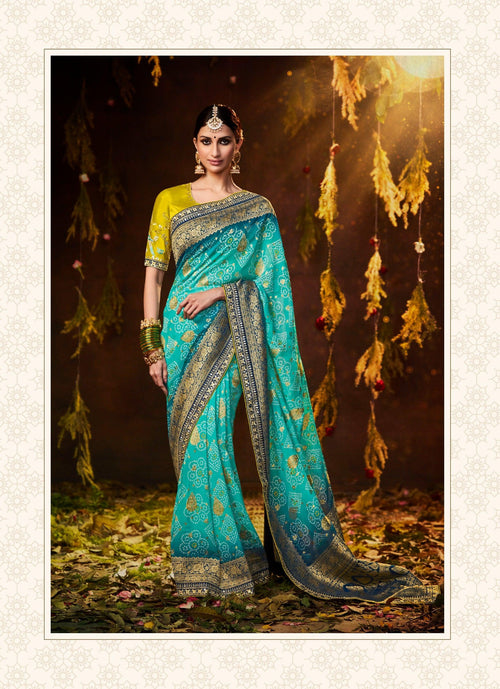 Evening Party Wear Classic Silk Saree