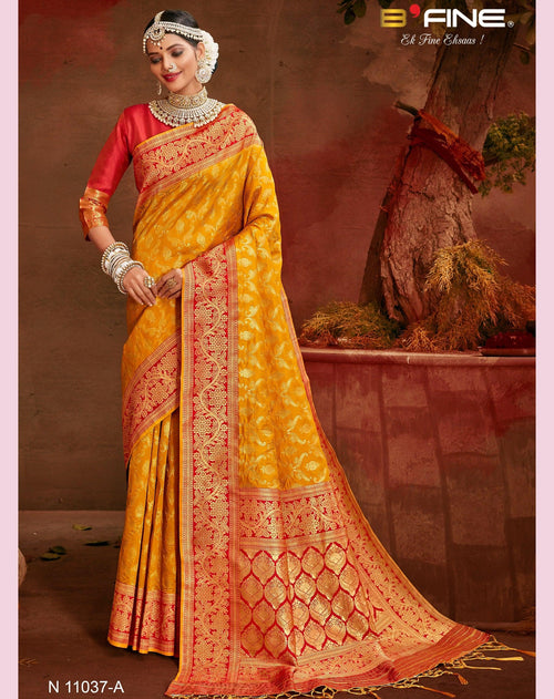 Haldi Functions Wear Designer Saree