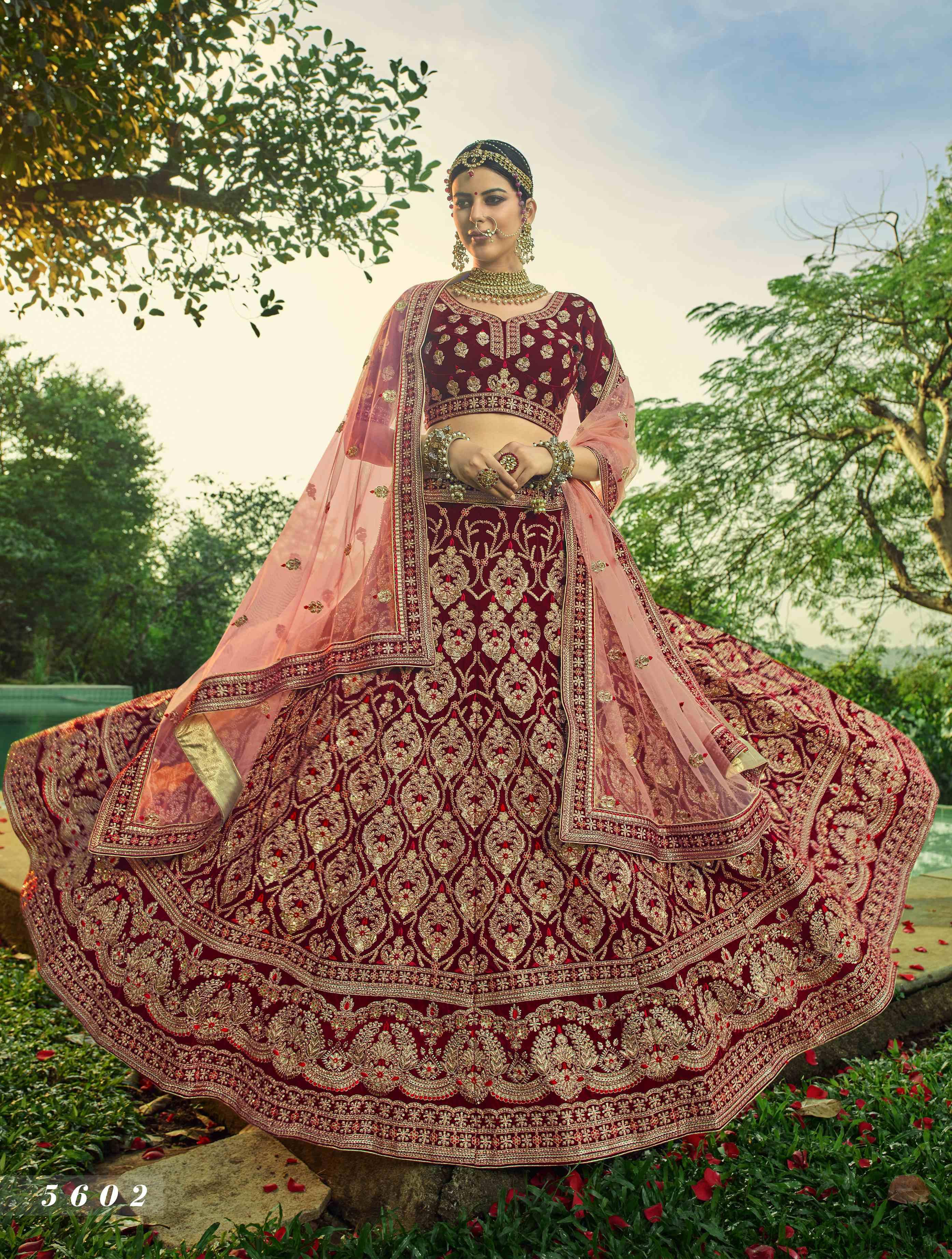 Red velvet bridal lehenga choli 8311 | Designer bridal lehenga, Designer  bridal lehenga choli, Bridal lehenga choli