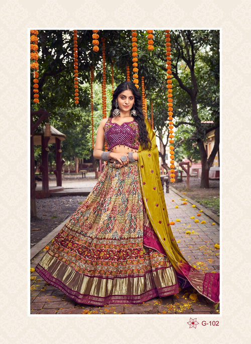 Sangeet Special Gajji Silk Lehenga Choli