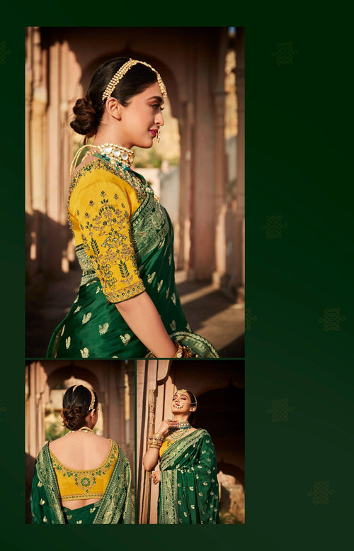 Green Bridal Sarees online shopping | Page 34