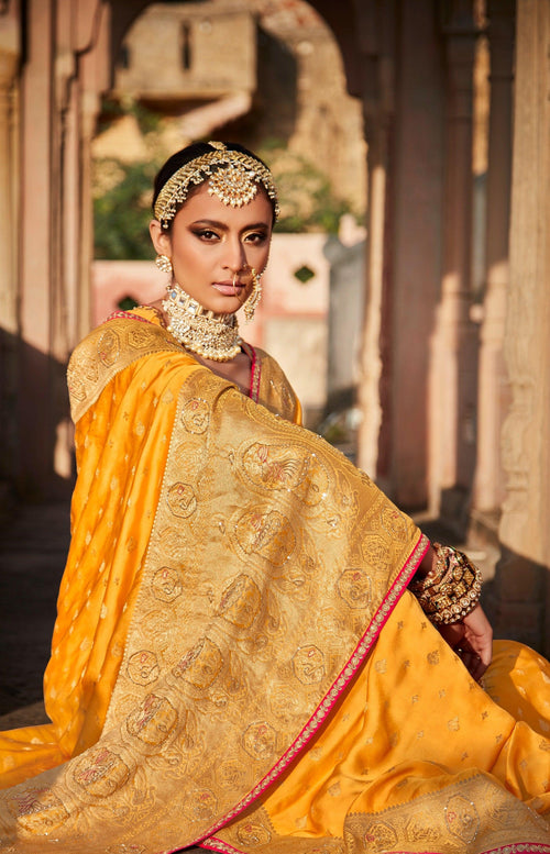 Haldi Special Traditional Silk Saree