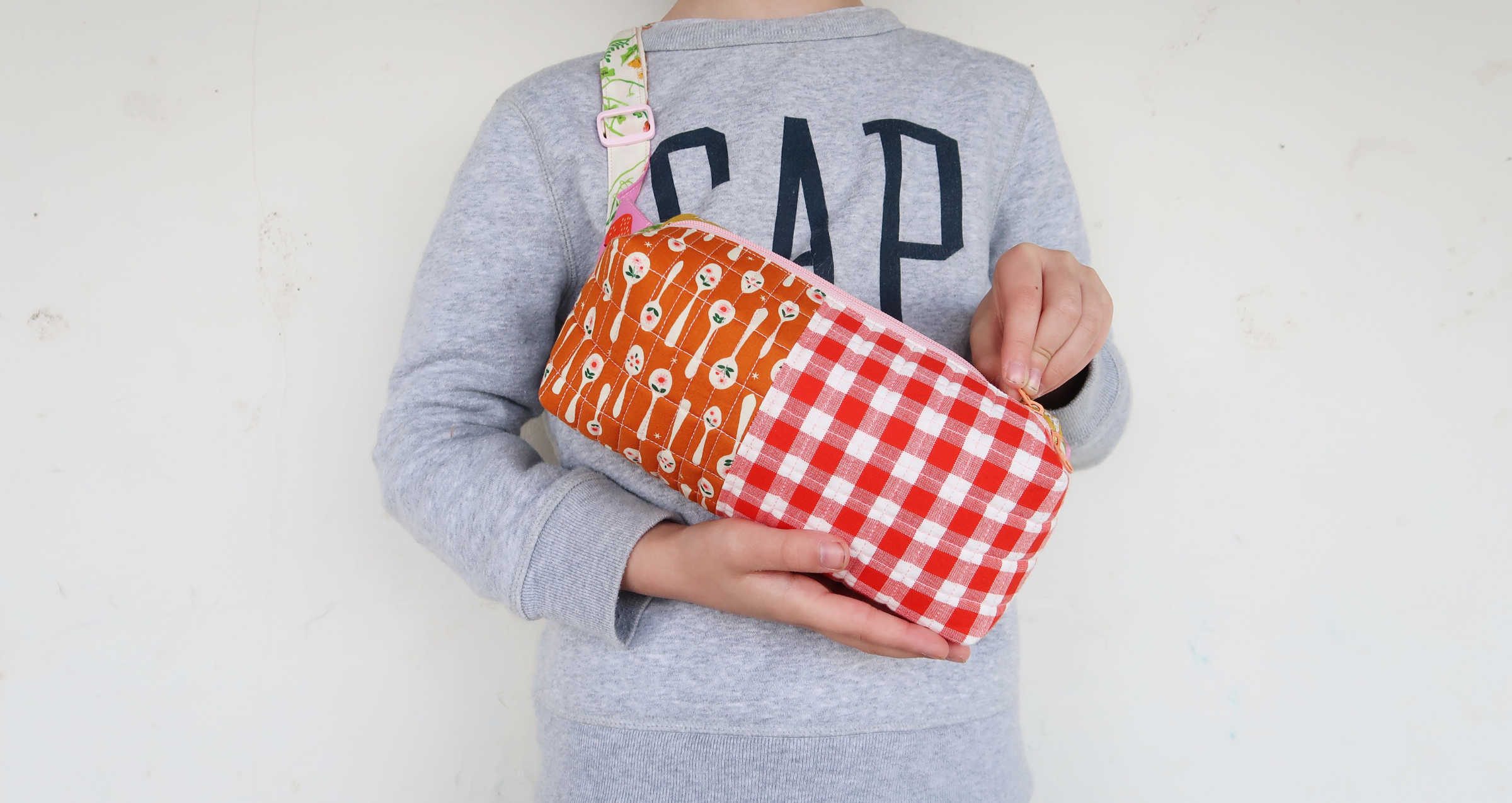 Quilted Bum Bag sewing pattern and video tutorial for beginners