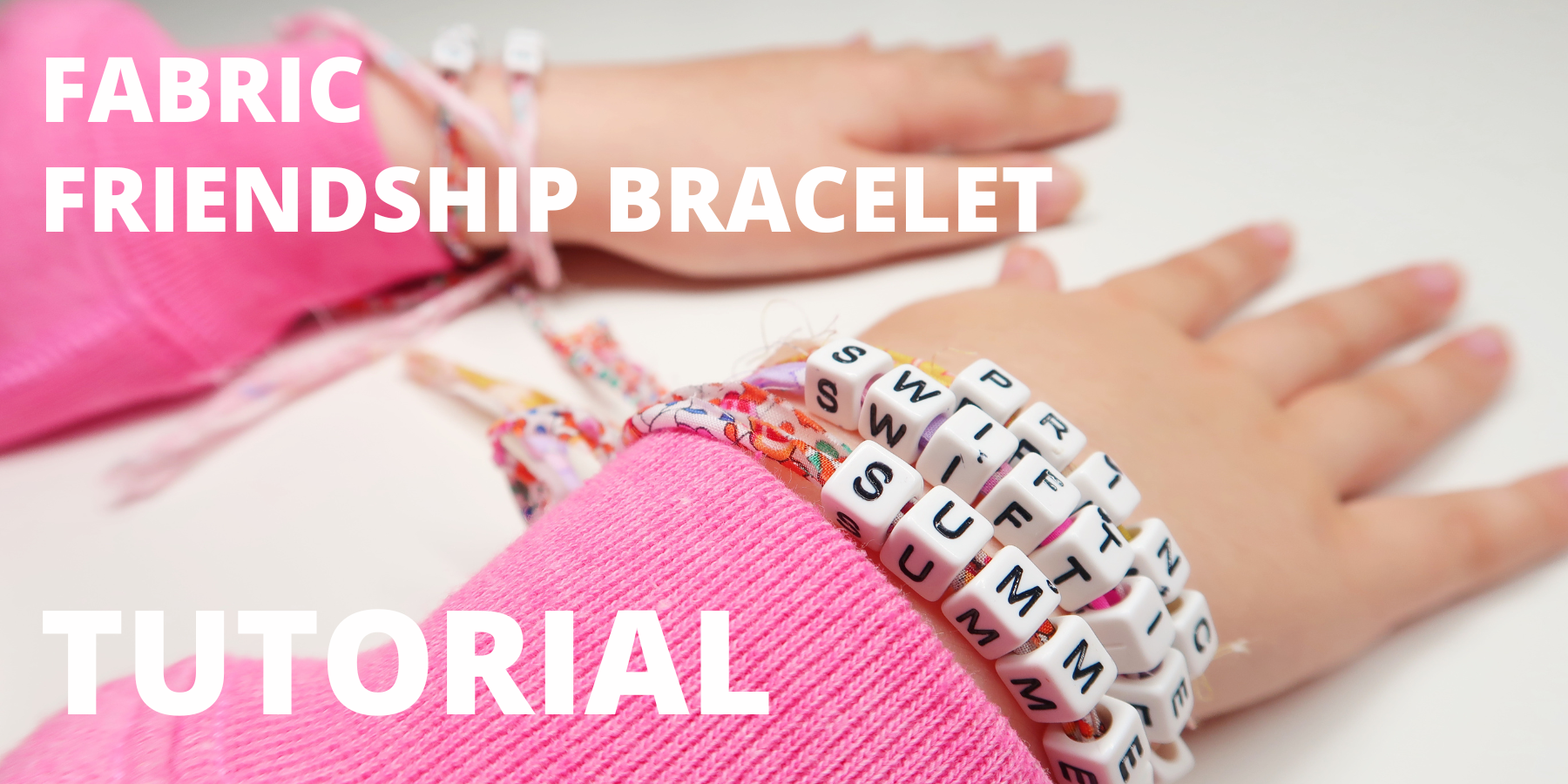 Fabric friendship bracelet tutorial