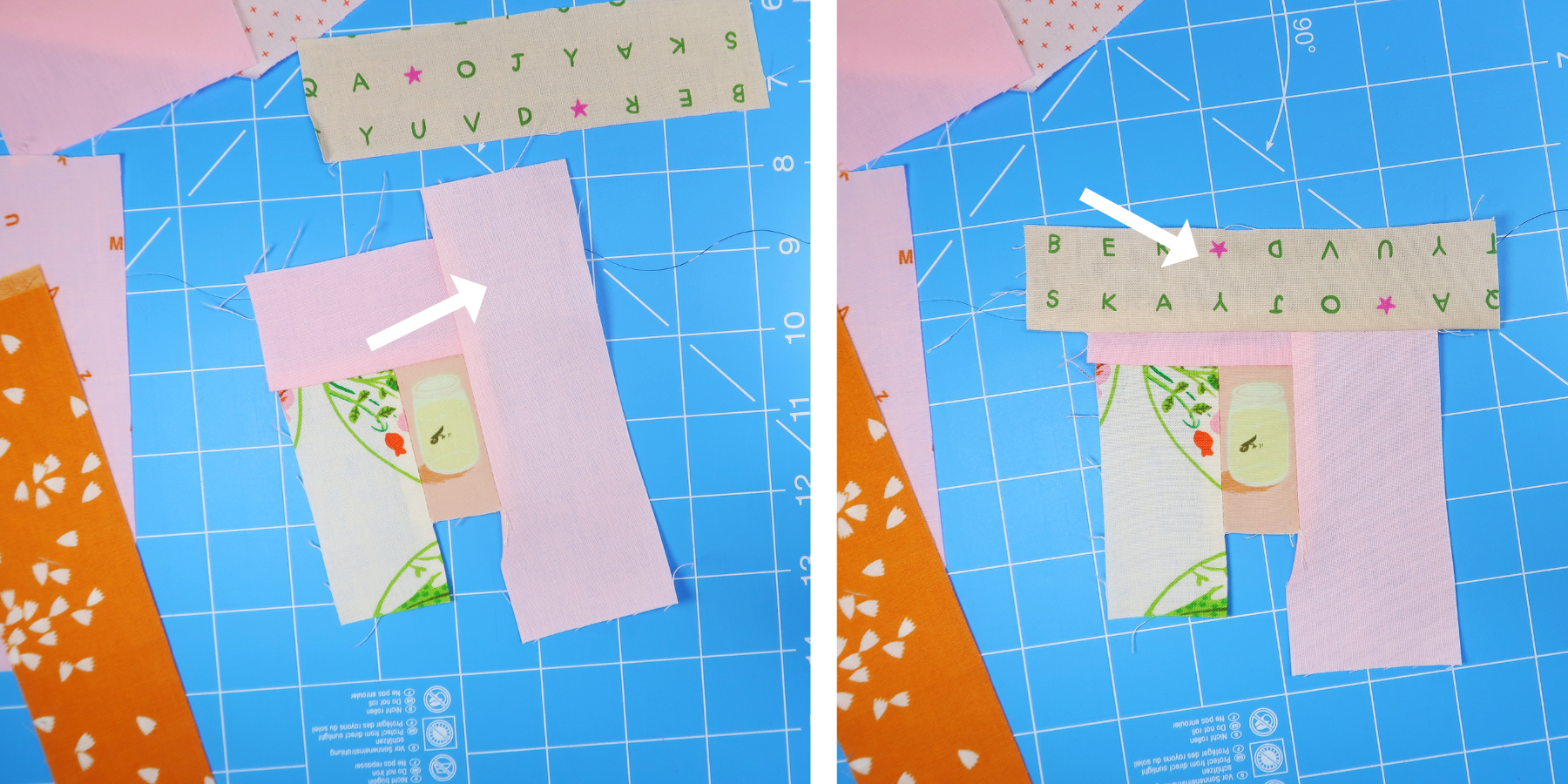 Scrappy Piecing Patchwork Tutorial for bag makers