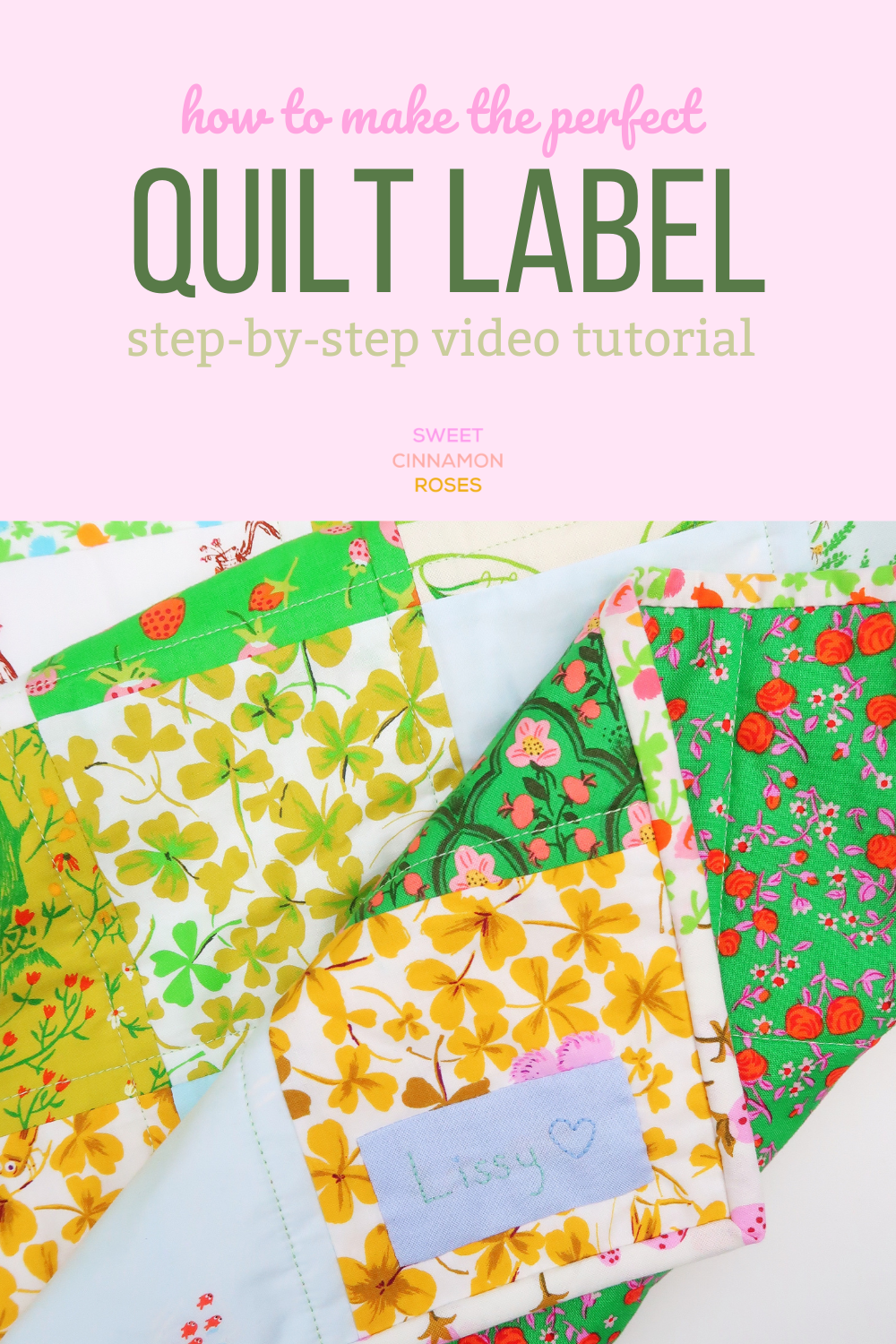 Quilt label tutorial