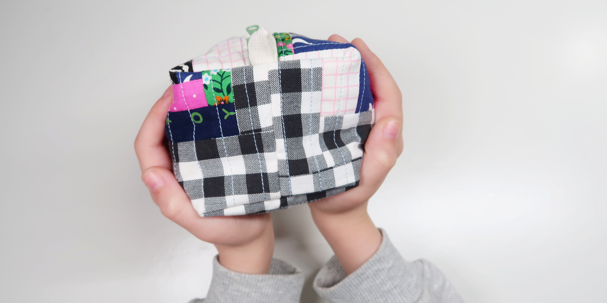 Scrappy Quilted Boxy Pouch Sew Along by Sweet Cinnamon Roses