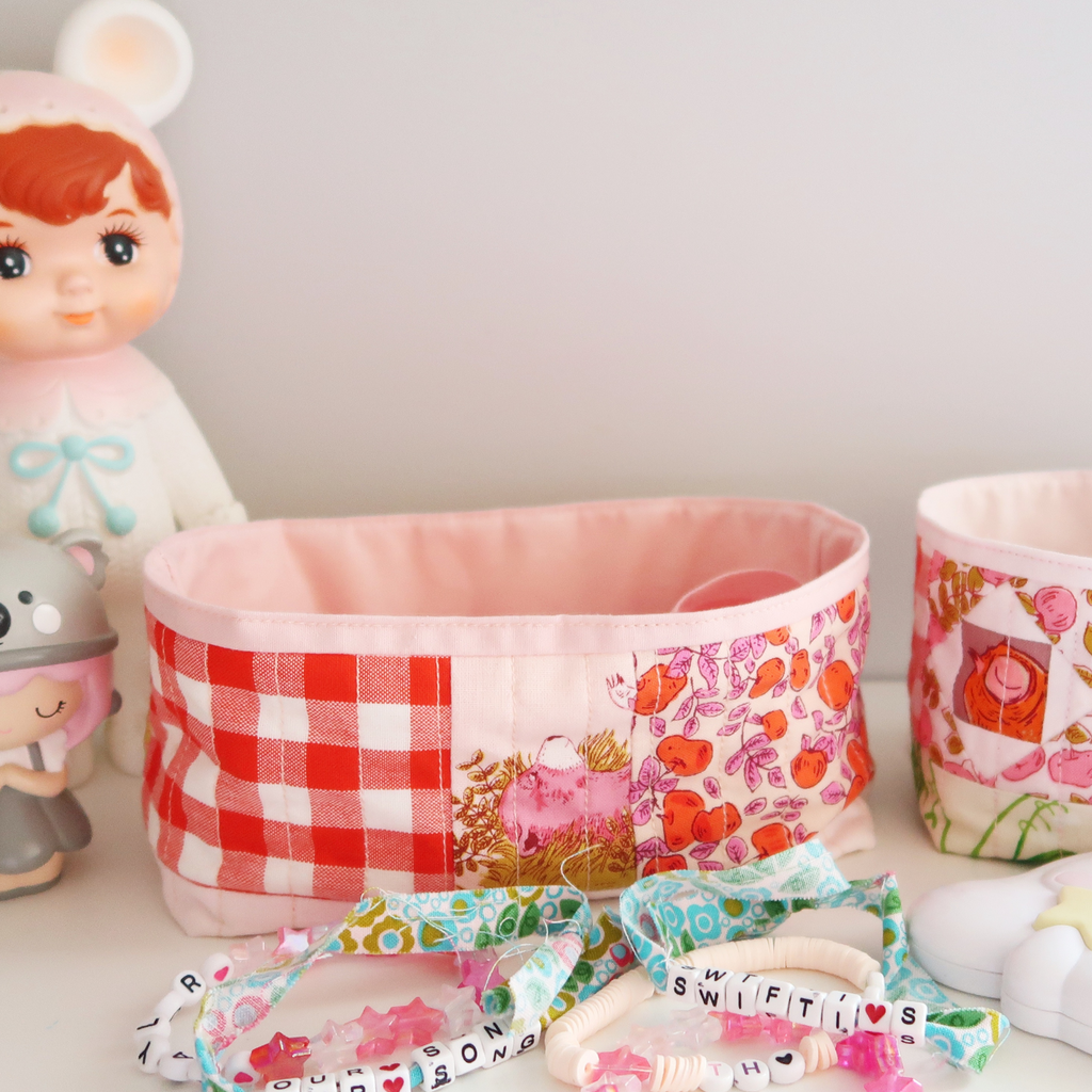 Super Simple Basket - sewing pattern and video tutorial for beginners