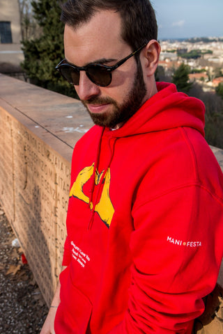 custom red hoodie