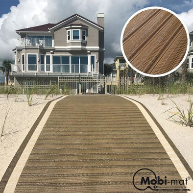 Mobi mat roll out walkway Roll-up Walkway 5 ft wide Wood-like