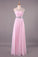 2021 Bateau Princess Sweep Train Prom Dresses Tulle And Chiffon Beaded