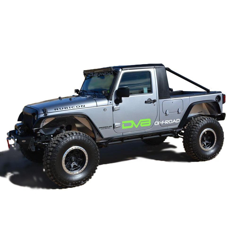 Jeep JK Truck Conversion 07-18 Wrangler JK Black DV8 Offroad – Berry  Performance & Accessories