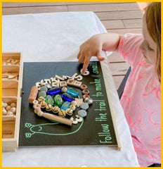 snail craft activity using nesk kids tinker play box