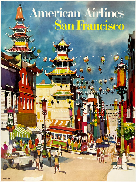 Illustration San Francisco - Vintage Travel Poster