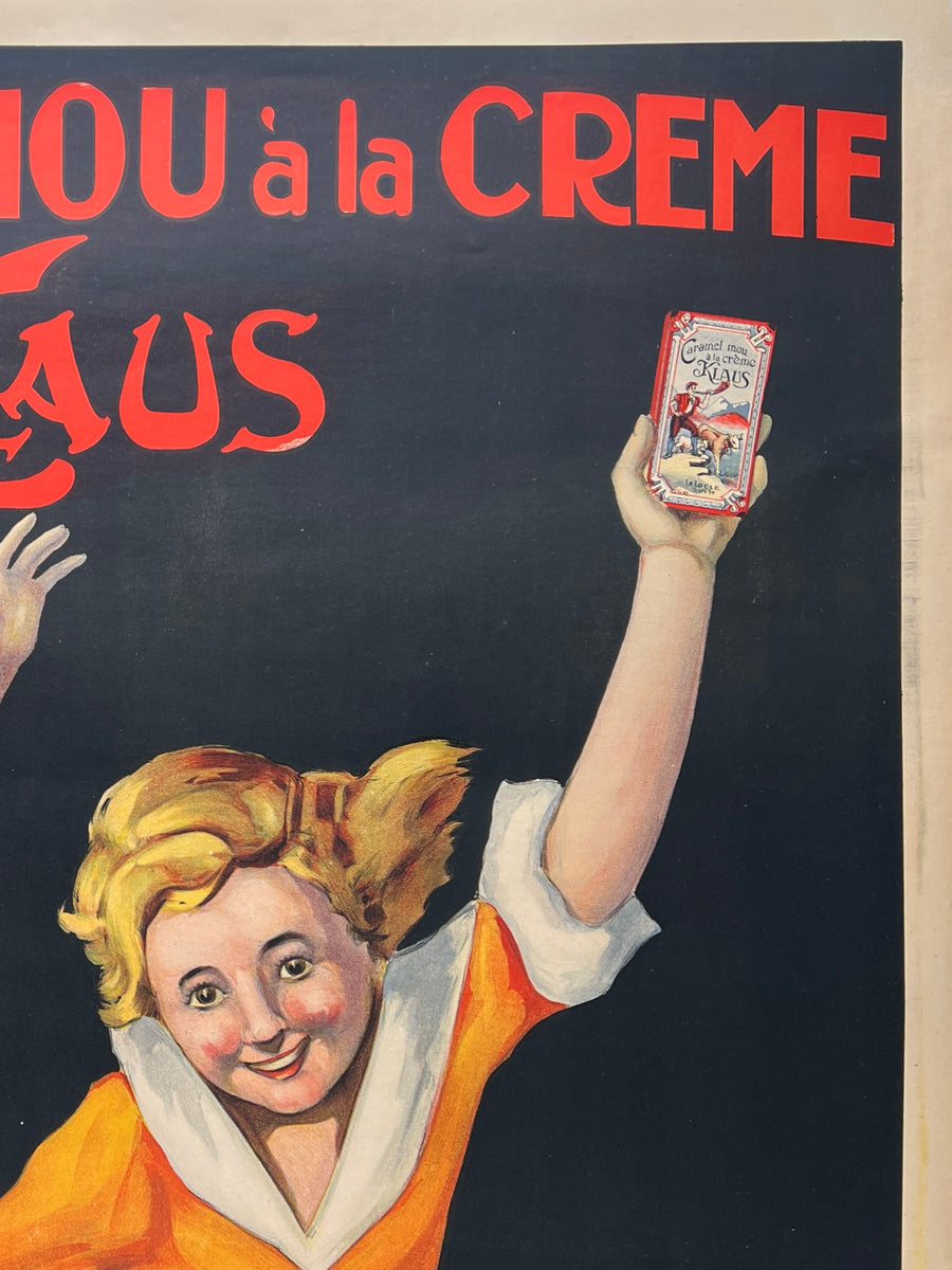 Original Vintage Poster CARAMEL MOU A LA CREME KLAUS – CHICAGO VINTAGE ...