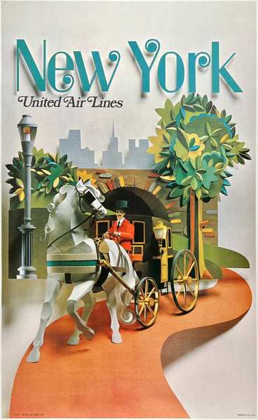 Original Vintage Poster FLORIDA - FLY UNITED JETS – CHICAGO VINTAGE POSTERS
