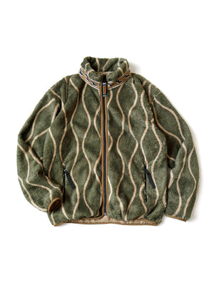 Fleece-lined with Pattern Jacke HARUYAMA Bivouac Blouson Hooded Kapital – Bandana