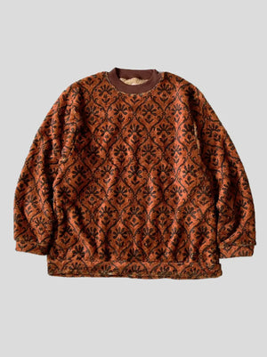 Kapital - Men - Jacquard-knit Cotton-Blend Sweater Red - 1