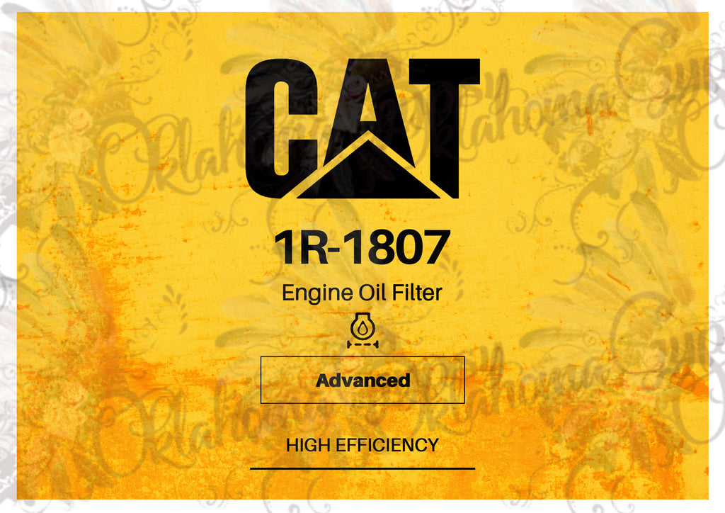  CAT  Oil  Filter  Label Digital File Oklahoma Gypsy Designs