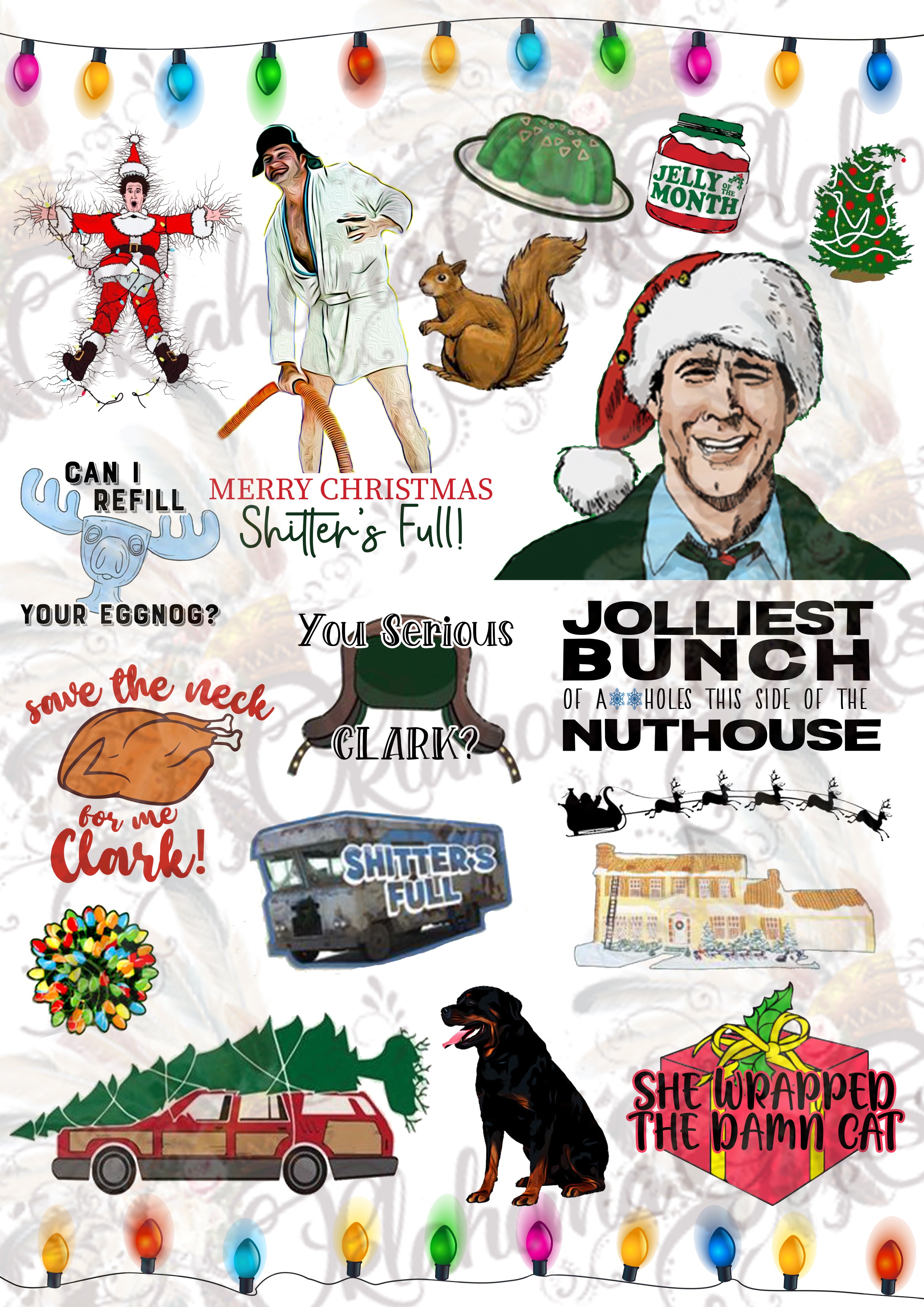 Download Christmas Vacation Inspired Digital File Oklahoma Gypsy Designs