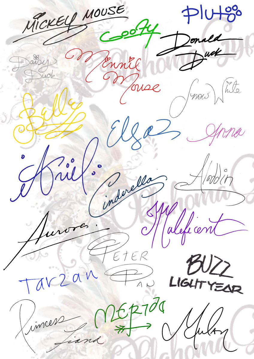 Free Free 296 Disney Autographs Svg SVG PNG EPS DXF File