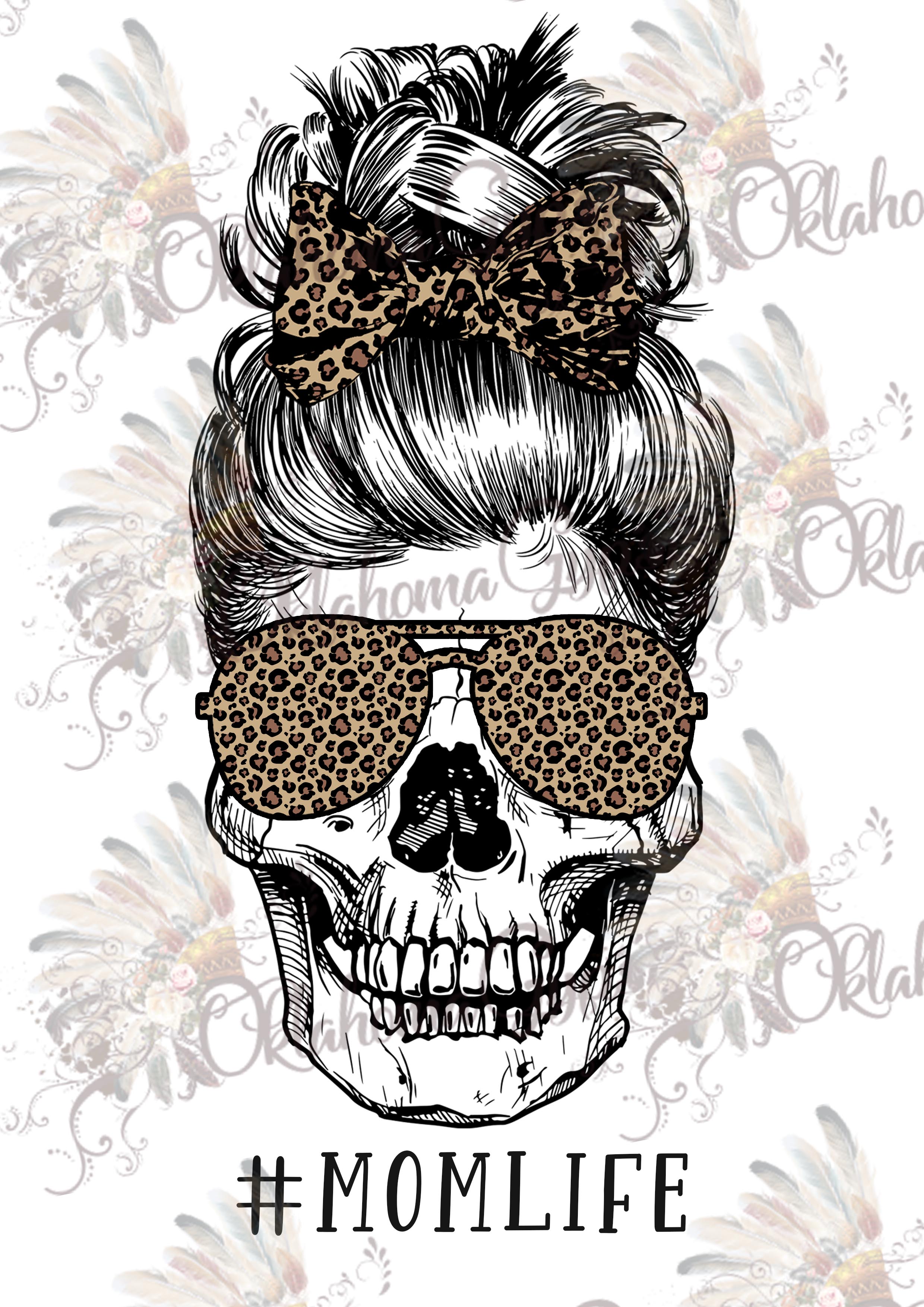 Download Momlife Skeleton Leopard Digital File Oklahoma Gypsy Designs