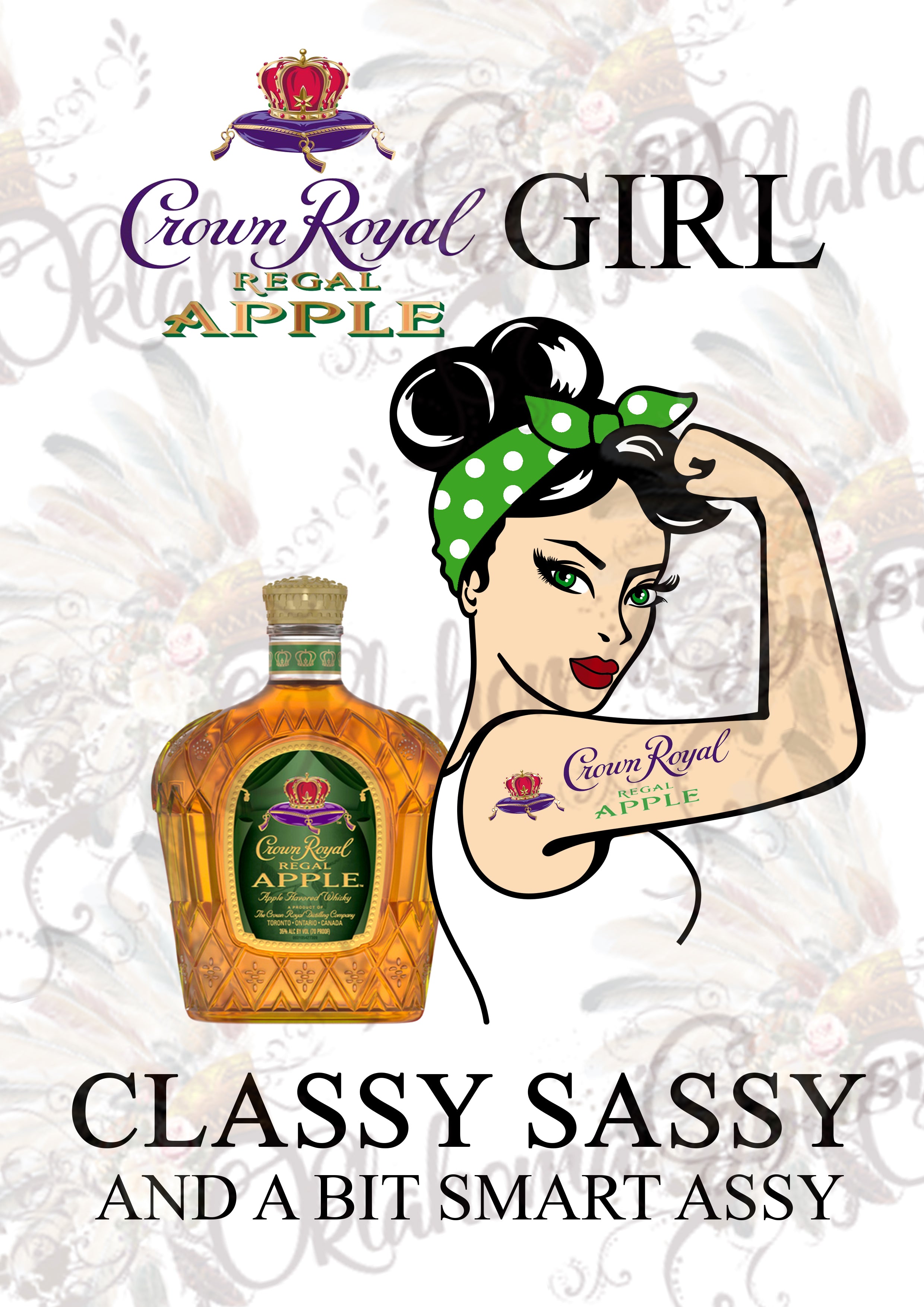 Download Crown Royal Regal Apple Girl Inspired Digital File Oklahoma Gypsy Designs