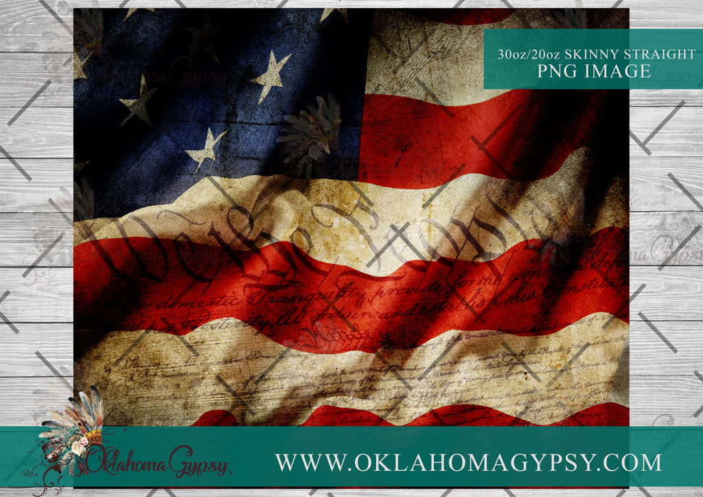 We The People Flag Digital File Wraps – Oklahoma Gypsy Designs
