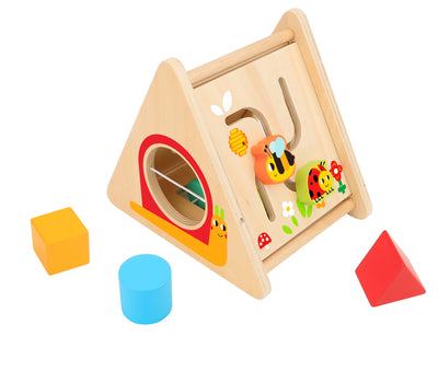 TOOKYLAND Wooden Busy Board for Toddlers, Montessori Activity Board Sensory  Toys, Fine Motor Skills Travel Toy, Preschool Learning Activities for Boys