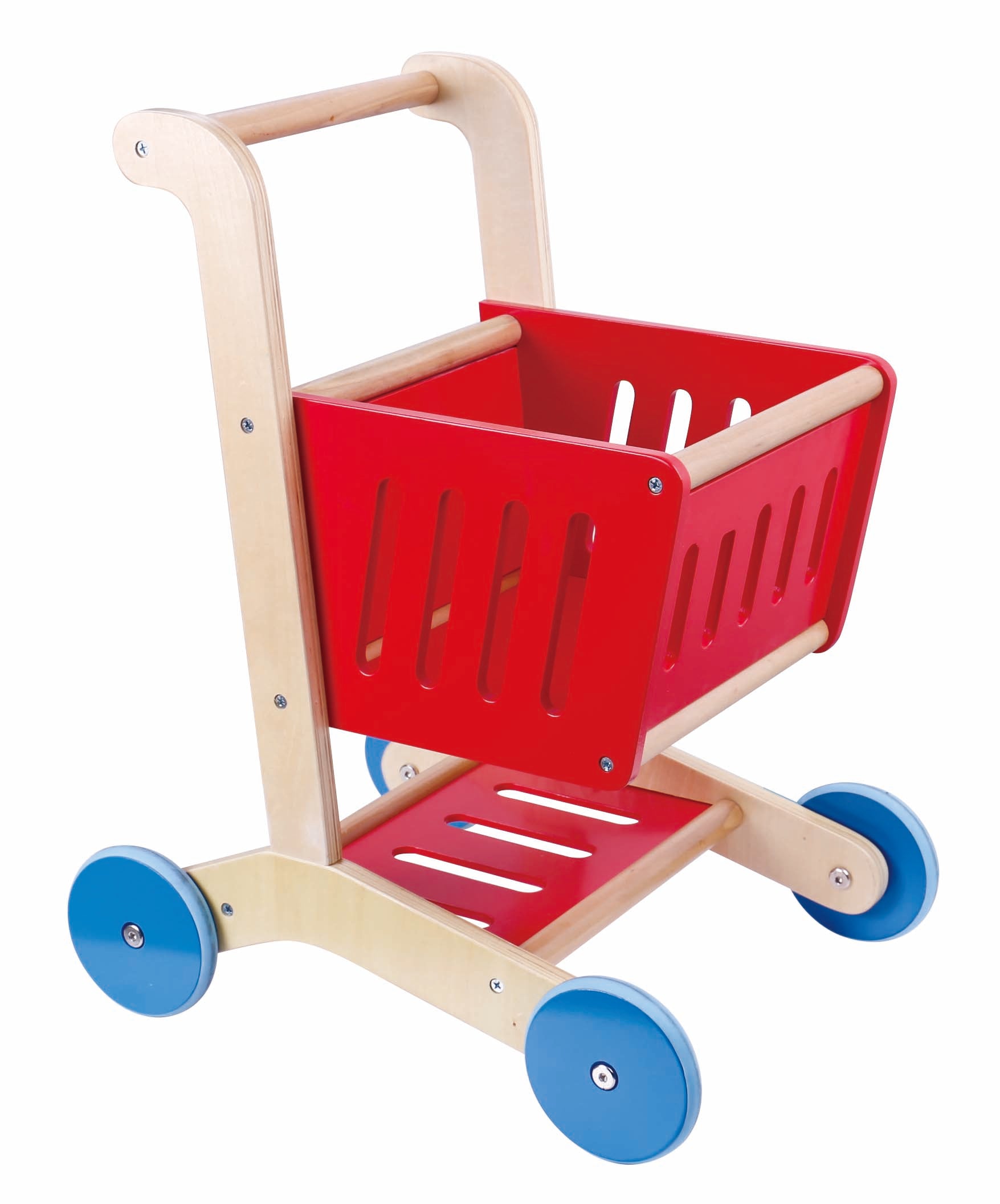 childrens wooden shopping trolley