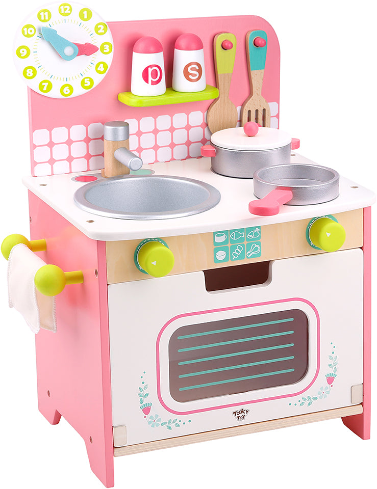 mini wooden kitchen toy