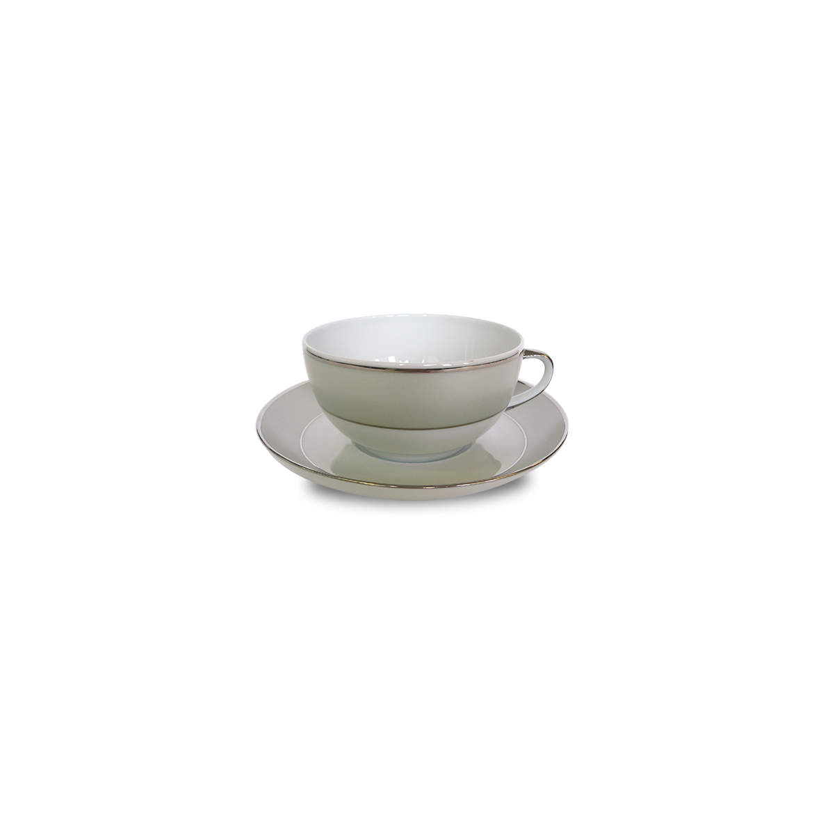 Clair de Lune Uni Cappuccino Cup & Saucer