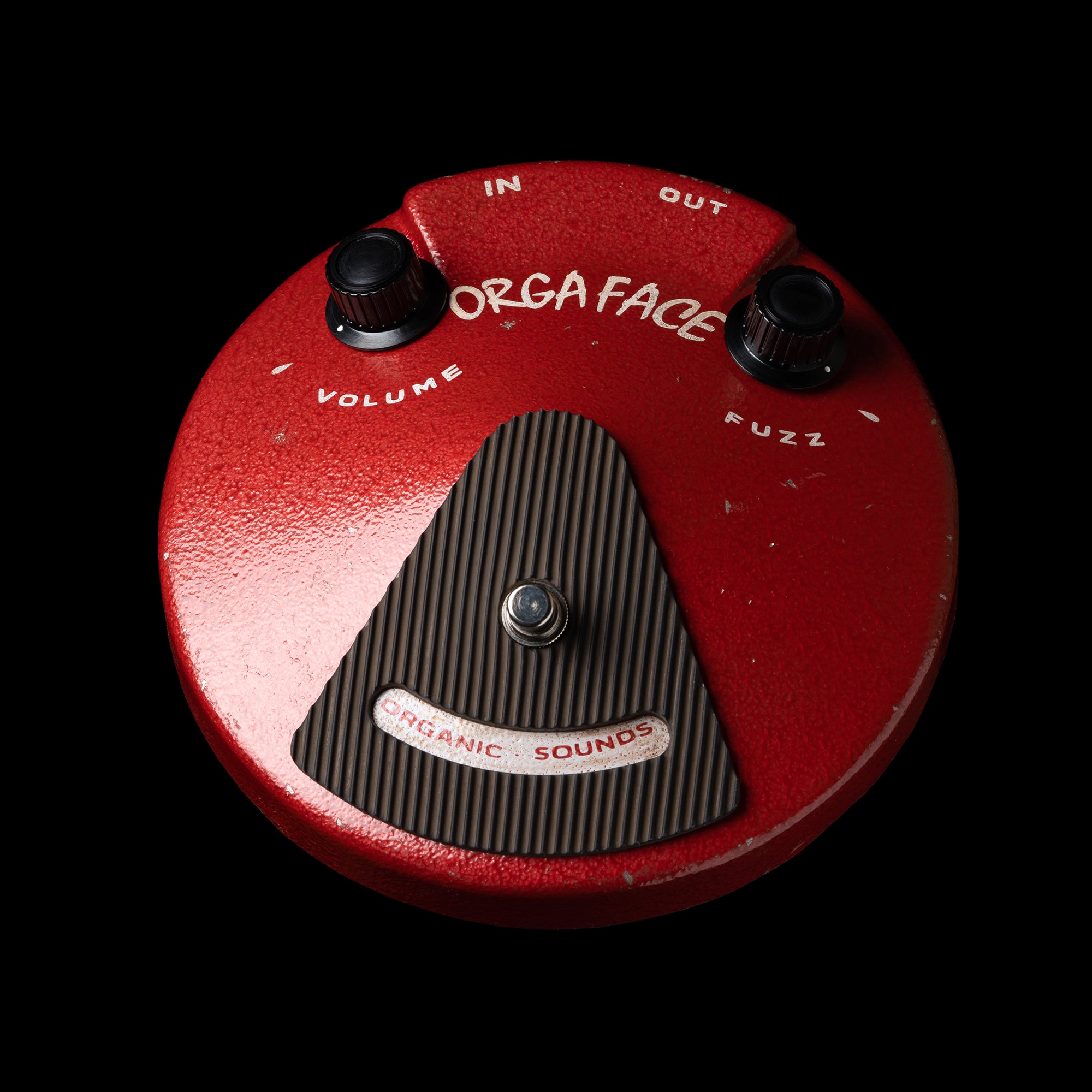 ORGA FACE Silicon / Aged Red / White text | Organic Sounds