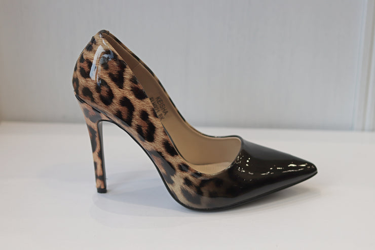 keisha leopard slip on