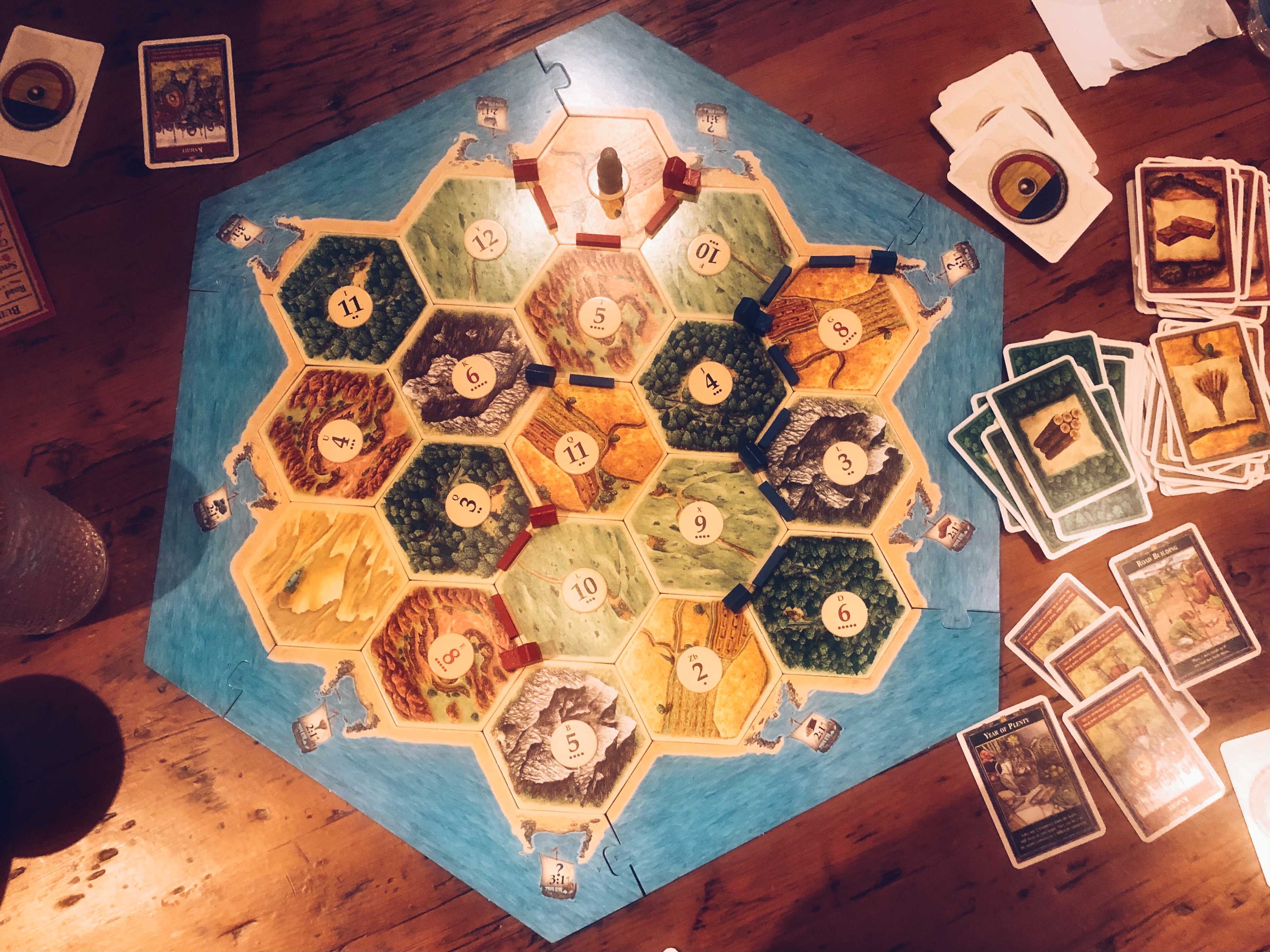A visual of my Catan victory. 