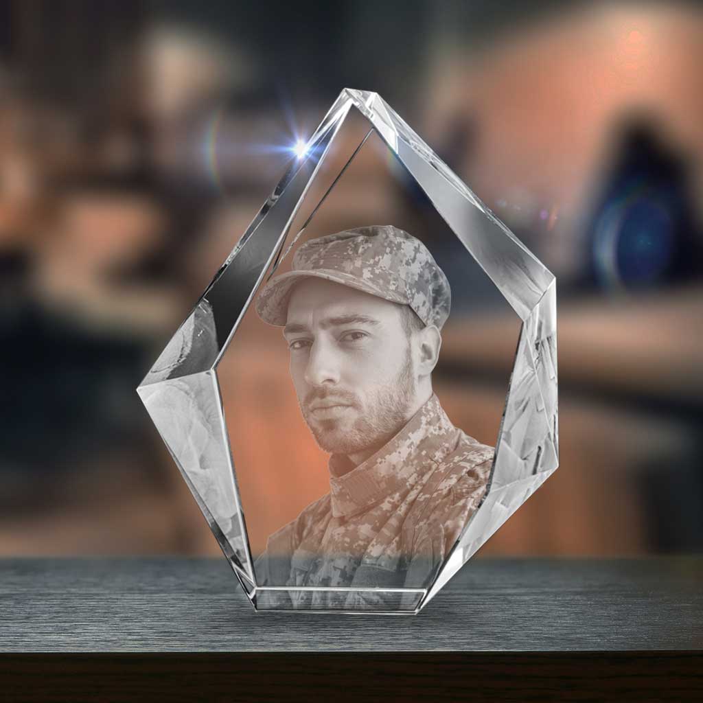 Memorial Prestige 3D Photo Crystal Gifts | 3D Crystal Gifts | The 3D Gift