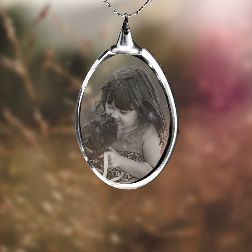 Personalized 2D Photo Crystal Necklace | 3D Crystal Gifts | The 3D Gift