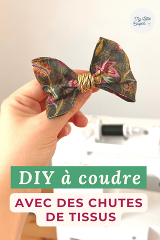 coudre une barrette en tissu 