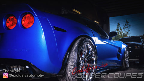 California Super Coupes Chevrolet Corvette C6 Super Widebody Conversion installed by Exclusiv automotiv