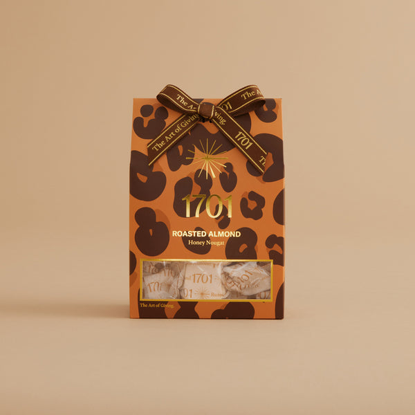 Leopard Print Roasted Almond Honey Nougat Box (160g)